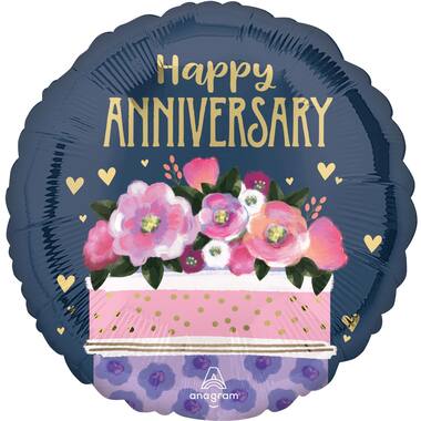 Foil Balloon – "Happy ANNIVERSARY" – 45 cm